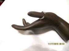 Handcrafted adjustable sterling silver thumb ring-diagonal lines- pretty