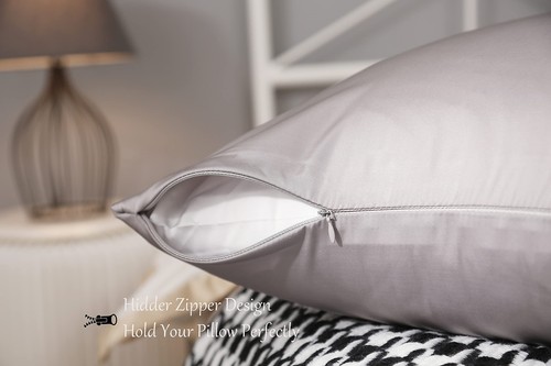 100% Mulberry Silk Pillowcase for Hair and Skin Both Side 19 Momme Silk with ... - Picture 3 of 6