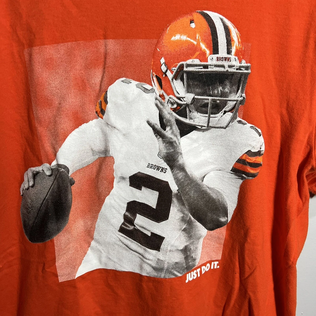 Johnny manziel browns t clearance shirt