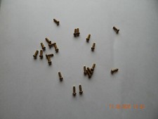 BRASS ROUND HEAD SLOTTED MACHINE SCREWS. 8/32 x 1/2" 24 PCS. NEW