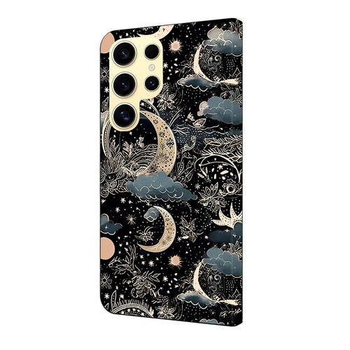 Phone Case Cover for Samsung S21 S20 S10 S9 Shockproof Pattern Flip Wallet Case - 第 2/28 張圖片