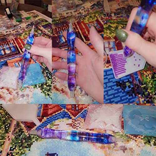 Diamond Painting Pen, Diamond Art Pen, Diamond Art Painting Clear Purple&Blue - Picture 4 of 6