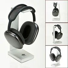 Solid Aluminum Metal Base Desktop Headphones Hanger Stand for AirPods Max Silver
