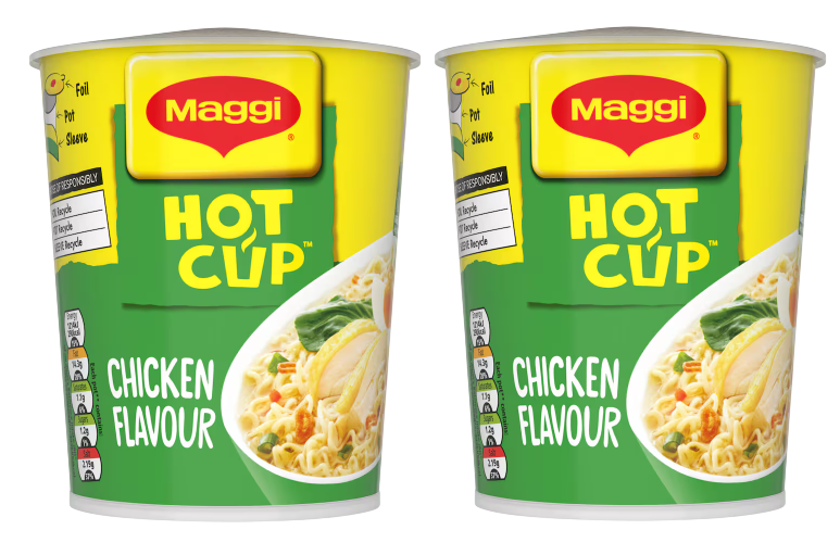 Maggi Noodles Chicken Flavour Hot Cup Pot 59.2g - 2 Pack Hot Pot Noodle
