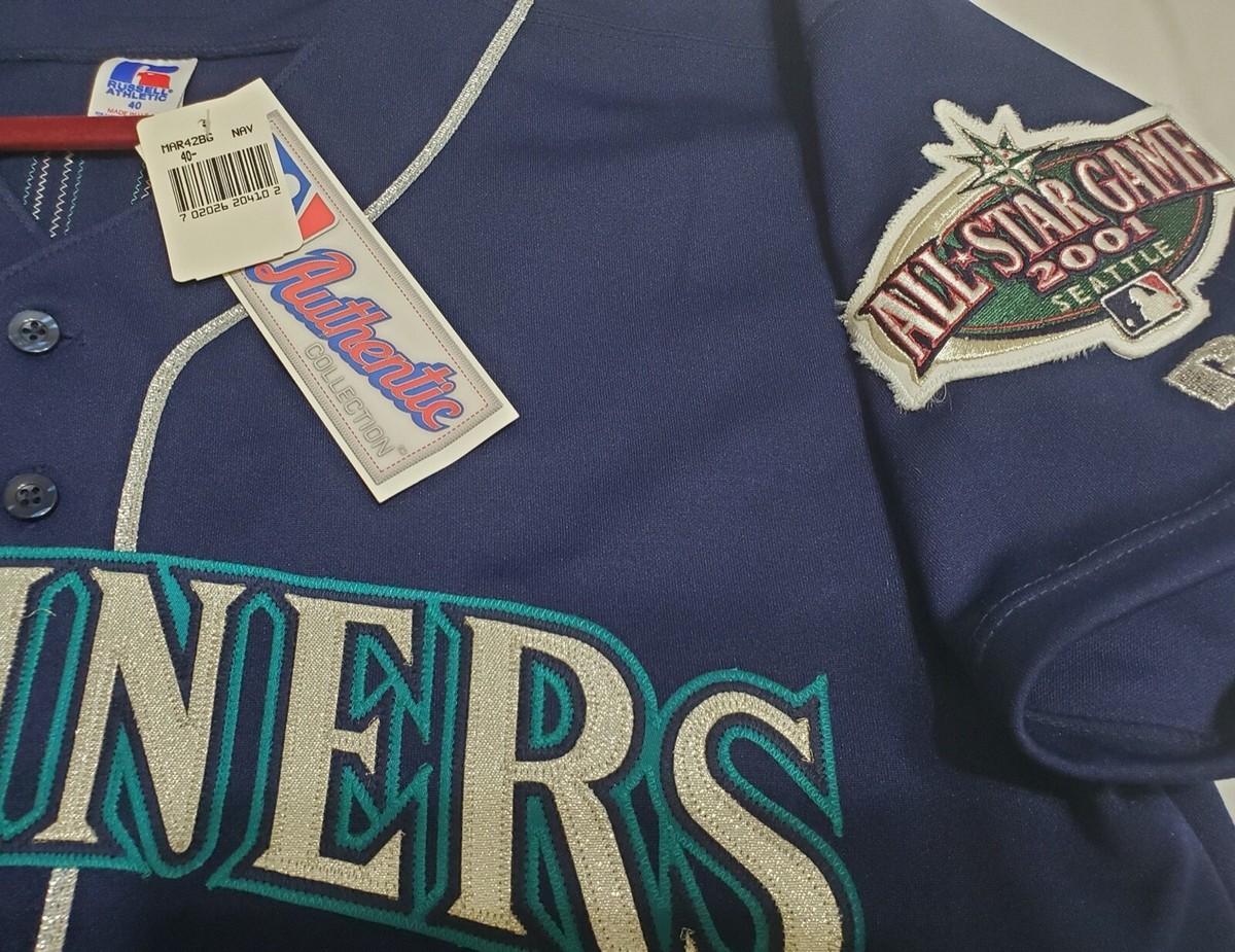 Authentic RUSSELL ATHLETIC 40 MEDIUM ICHIRO SUZUKI SEATTLE