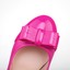 thumbnail 2 - Lady Patent Leather Block High Heels Bow Knot Women Round Toe Fashion Pump Shoes