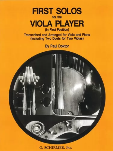 First Solos for the Viola Player Viola and Piano Book NEW 050331330