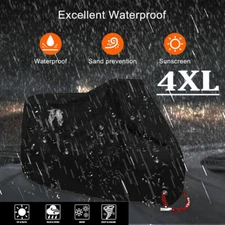 XXXXL Motorcycle Cover Waterproof For Harley Davidson Rain Snow Wind Protector