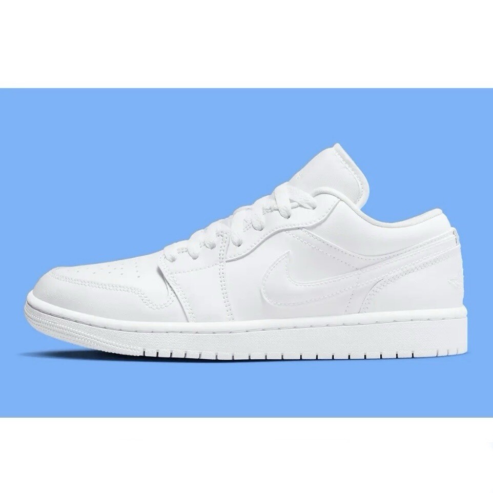 Nike Air Jordan 1 Low Women's Size 10.5 White White New DV0990-111