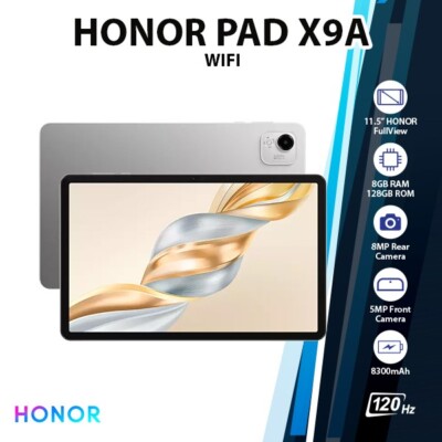 HONOR Pad X9a Android PC Tablet (Wi-Fi Ver./8GB+128GB/Octa Core/Bluetooth)