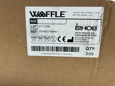 BOX OF 6 EHOB 1004ECP WAFFLE EXPANSION CONTROL MATTRESS OVERLAY W/ PUMP 75"X30"