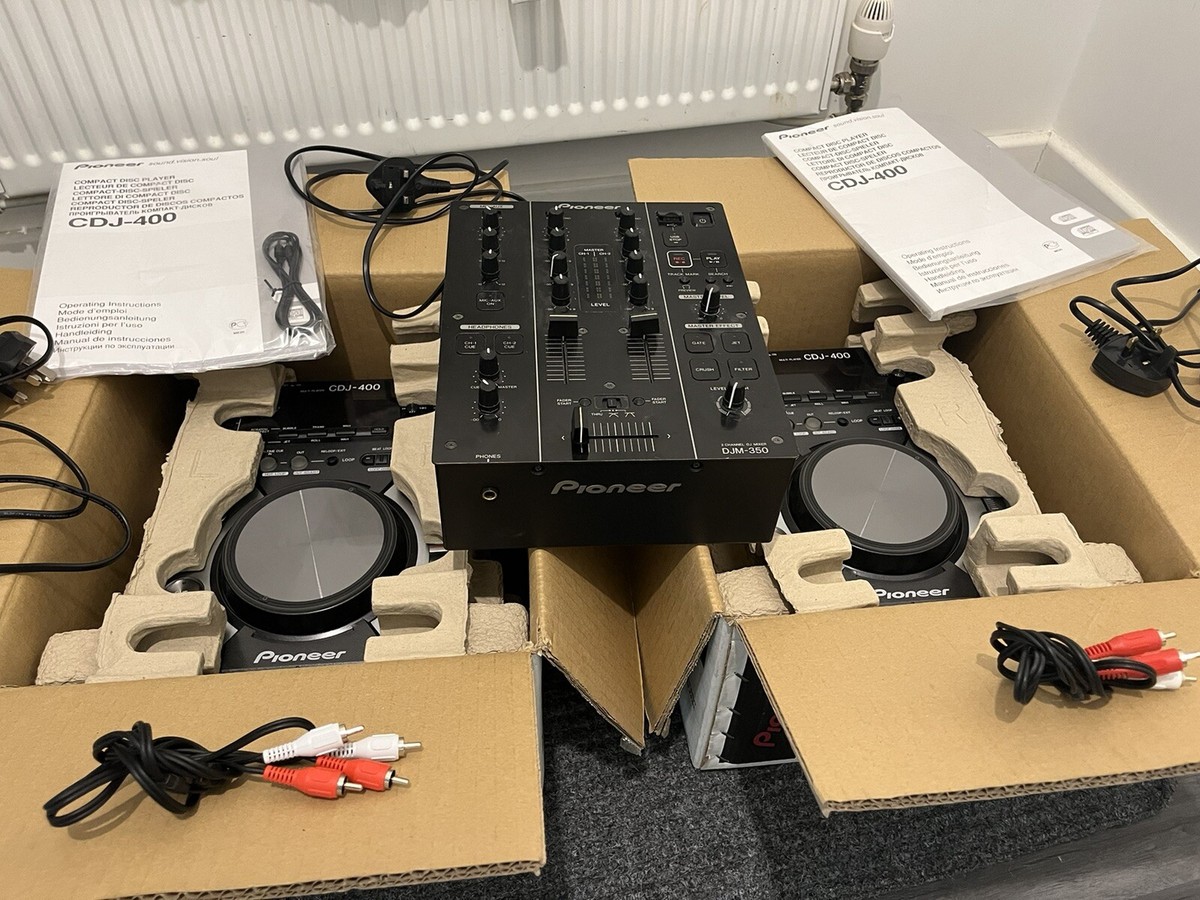 2x Pioneer CDJ 400 & Pioneer DJM 350 Mixer | eBay UK