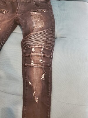 BALMAIN PARIS-Men’s Biker Jeans/Denim-34 Tapered