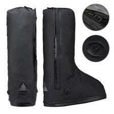 Foldable Rain Boots with Reflector, Durable Travel Rain Gear for Men Women Teens