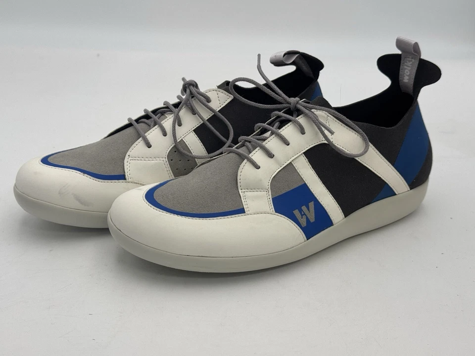 WOLKY Azul Denim Cuero Base Tenis Zapatos Atléticos Mujer Entrenamiento 41 W 10 Foto 3 de 4