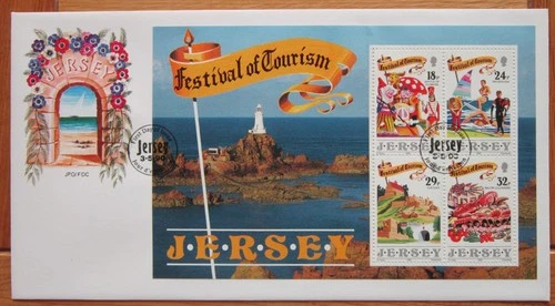1990 Festival of Tourism Jersey Miniature Sheet First Day Cover Last One
