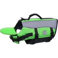 NWOT VIVAGLORY Dog Life Jacket Removable Front Float with Reflective Trim Size S
