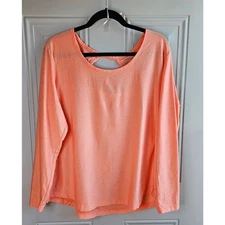 Eddie Bauer Trail Lite Performance Long Sleeve Athletic Top Plus Size 2XL 