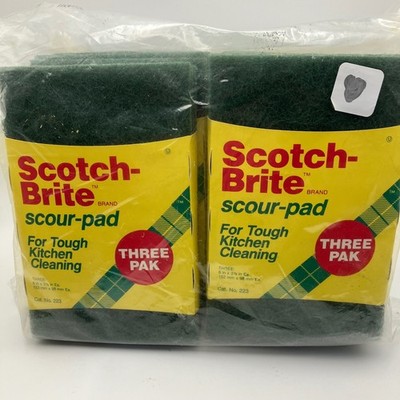 Scotch Brite Scour Pad 18 Pads Value Pak Tough Kitchen Cleaning 3M New Cat. 223