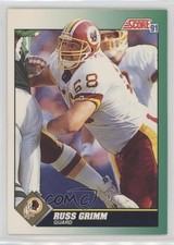 1991 Score Russ Grimm #268 HOF 0b3