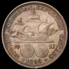 1893 Columbian Expo Commemorative Half Dollar - Scarce