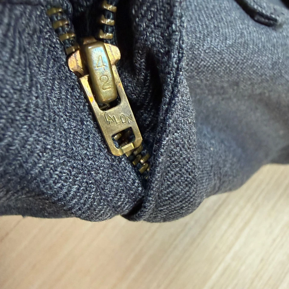 Vintage 70s Lee Boot Cut Talon Zipper Pants Flare Leg men's 38x33 western disco - Image 3 of 4