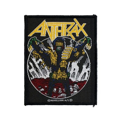 Anthrax Judge Death Battle Jacket Sew On Woven Patch - OFFICIAL 10-5