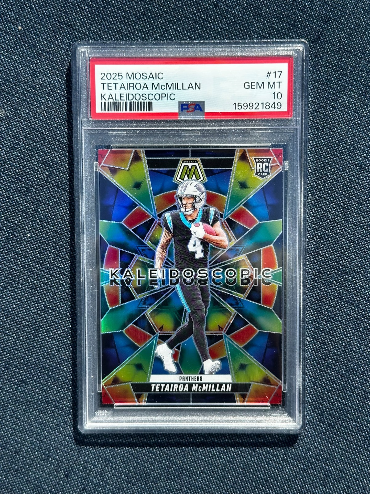 Tetairoa McMillan Panini Mosaic Kaleidoscopic #17 Base