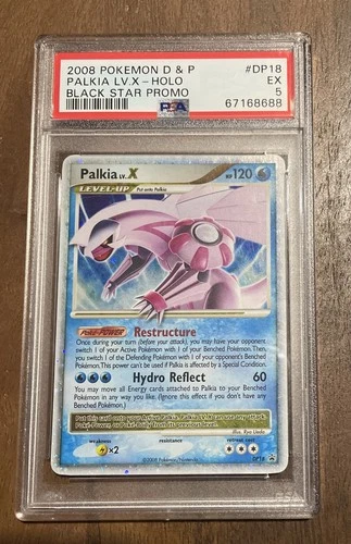 2008 Pokemon Diamond & Pearl Palkia Lv.X Holo Black Star Promo DP18 PSA 5