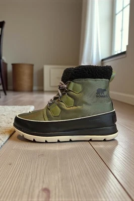 Sorel Explorer Carnival Hiker Green Snow Boots Size women's UK 6 new with box