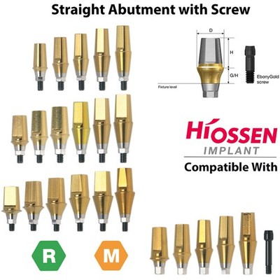 For Oss Dental Straight Transfer Abutment Mini/Regular Compatible Hiossen Osstem