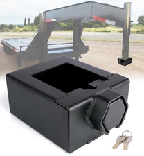 Patent-Designed Gooseneck Trailer Lock - Fit Most 7-Inch Bottom Plate Coupler...