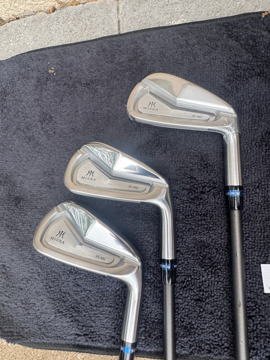 Miura PI-402 Irons 6, 7, 8 Aerotech Steelfiber Private Reserve 95