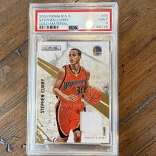 Panini R&S Stephen Curry #86 Gold Materials /299 PSA 9 Golden State Warriors