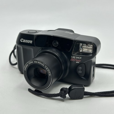 #ad #ad Canon Sure Shot 80 Tele 35mm Point amp; Shoot Film Camera Date Saf Fully Tested $89.95