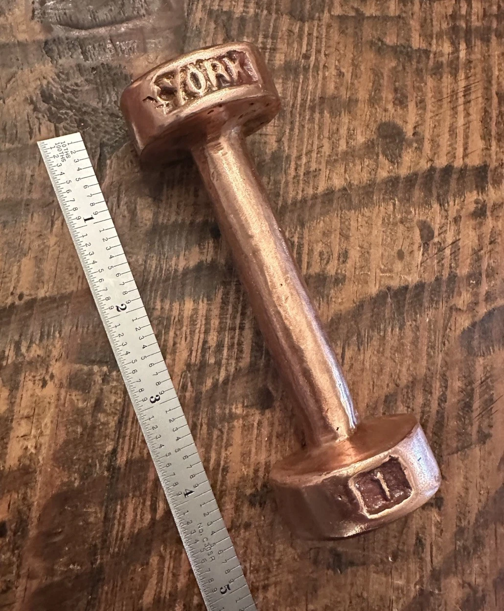 Tribute .999 FINE COPPER BULLION YORK BARBELL Salesman Sample Paperweight Pound
Opens in a new windo