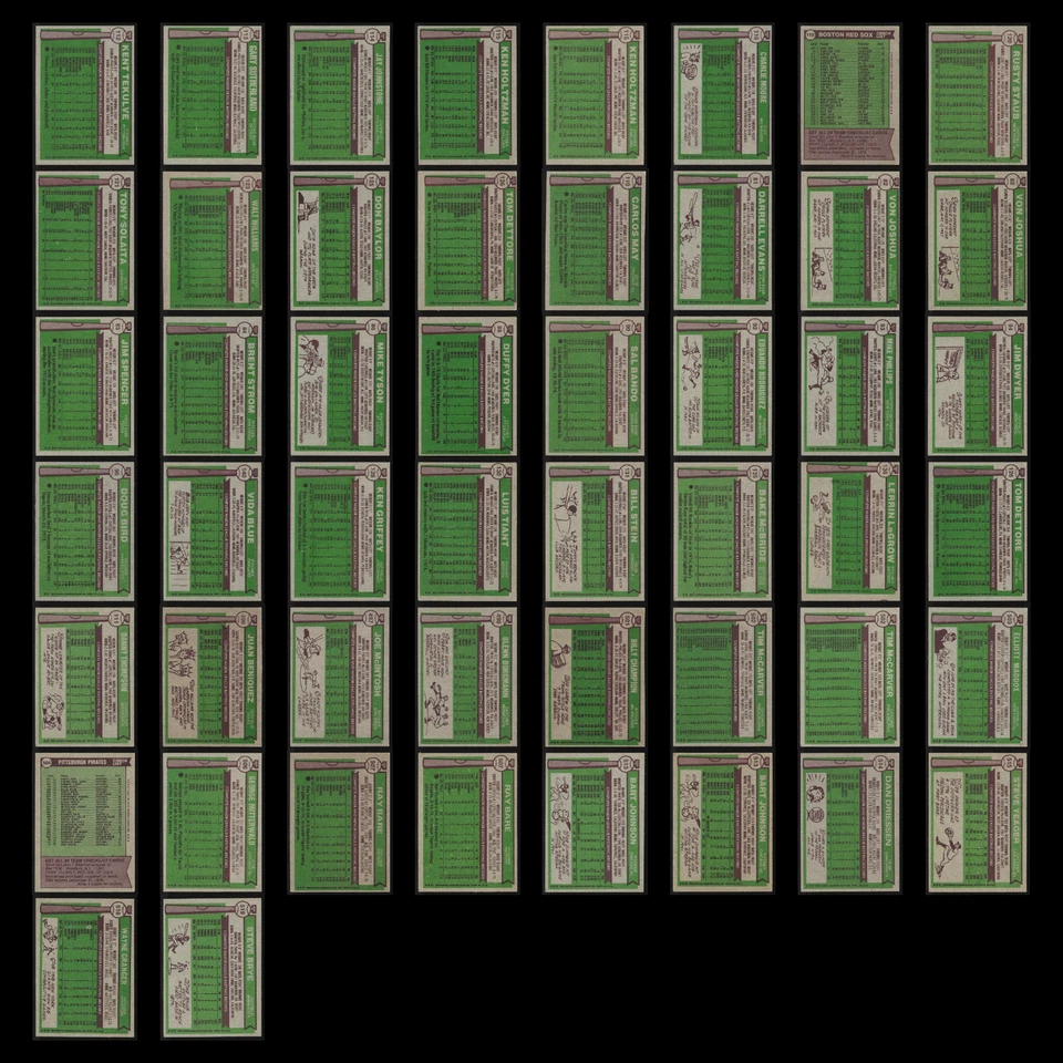 1976 年 Topps 批量 50 张老式棒球卡经销商批量套装 Builder Commons 状况极佳 MLB — 第 2/4 张图片