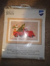 vervaco cross stitch kit Christmas truck