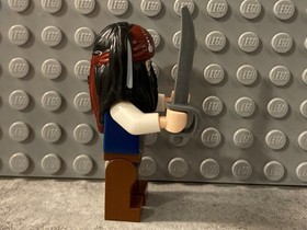 LEGO Captain Jack Sparrow Minifigure - White Shirt (poc001) from Pirates POC