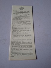 altes Lesezeichen - Insel Bücherei