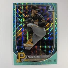 2025 Bowman Chrome Paul Skenes Aqua Geometric Refractor #3/125 Pirates