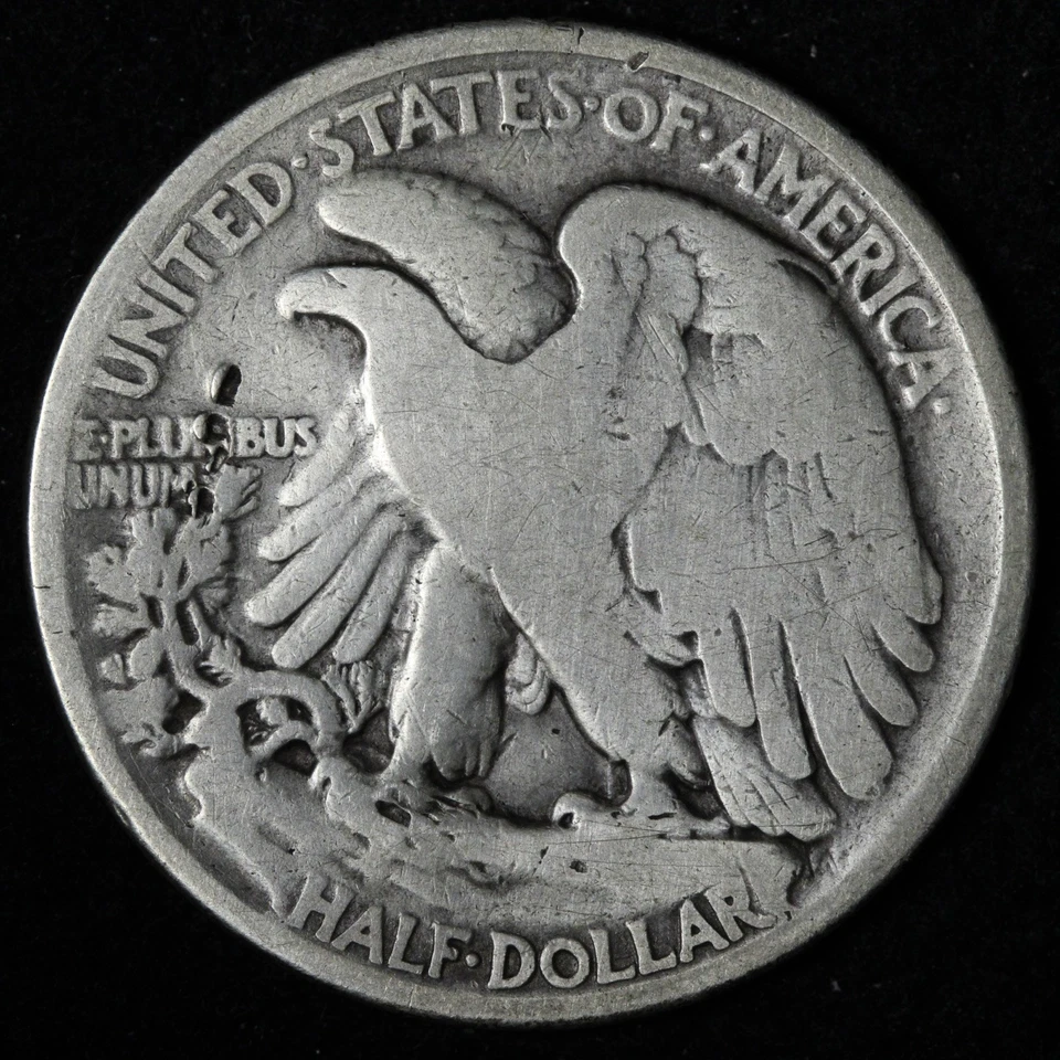 1921 Walking Liberty Silver Half Dollar VG E355 UDPQ - Image 2 of 2