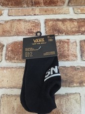 Vans Unisex Classic Kick Socks 3 Pairs  Padded No-show Socks boys size 10-13.5