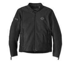 Men's H-D Motorbike Paradigm Triple Vent System 2.0 Leather Jacket Black