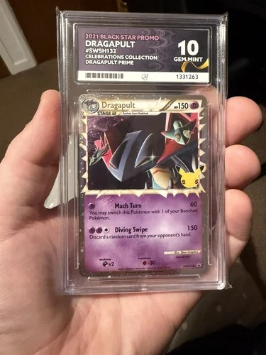 Pokémon TCG Dragapult Prime SWSH132 Holo Promo ACE 10 Perfect Sub Grades