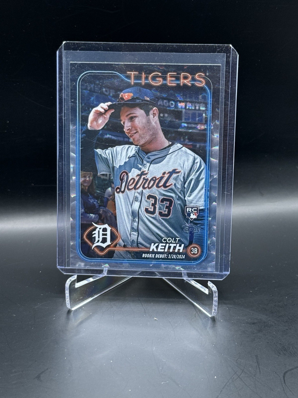 2024 Topps Update #US192 Colt Keith Silver Crackle Foilboard