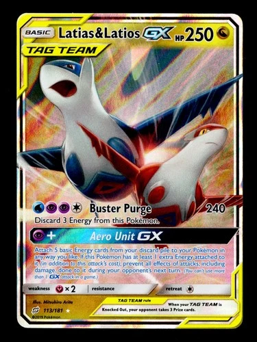 Latias & Latios GX Ultra Rare SM - Team Up 113/181 NM