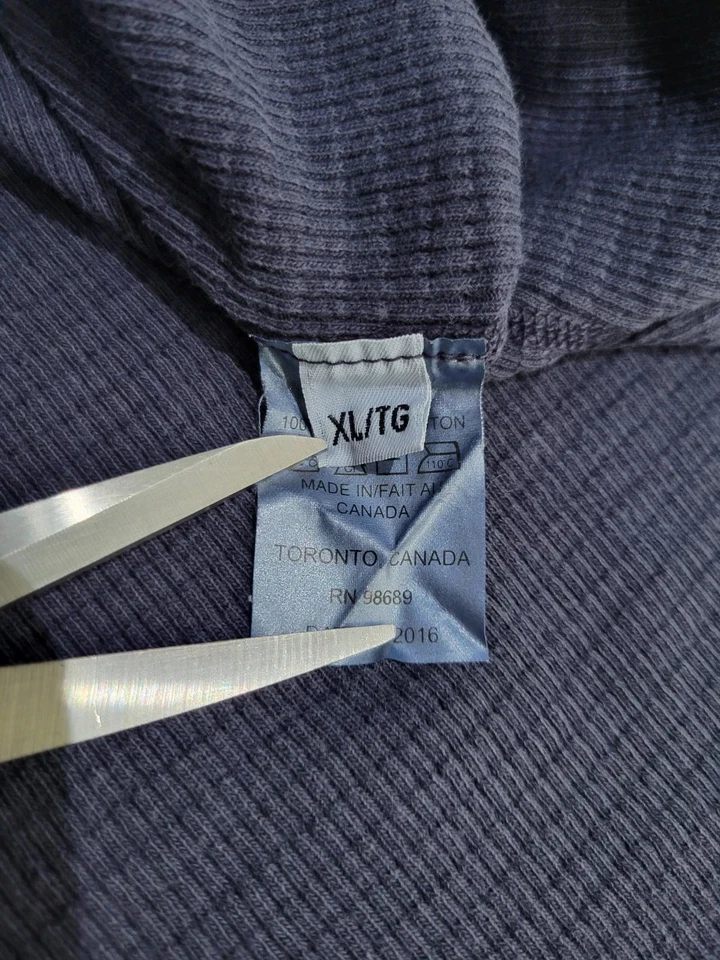 Champion Todd Snyder Waffle Thermal Long Sleeve Men's Size XL Navy Blue - Image 4 of 4