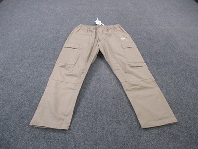 Nike Pants Mens M Beige Club Woven Cargo Loose Fit Straight Leg DX0613 NEW
