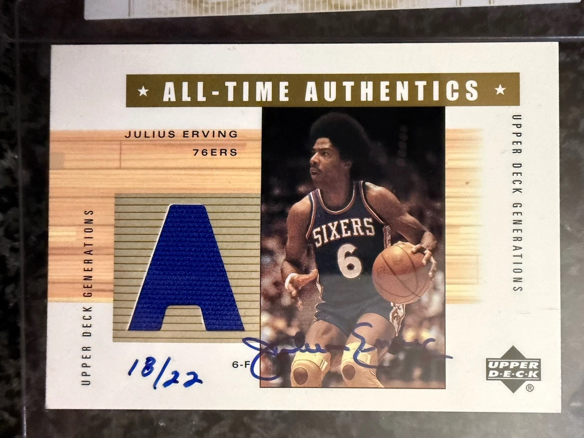 その他 NBA ERVING Auto 6/25!! Julius Erving Philadelphia 76ers Basketball Autographed Sports